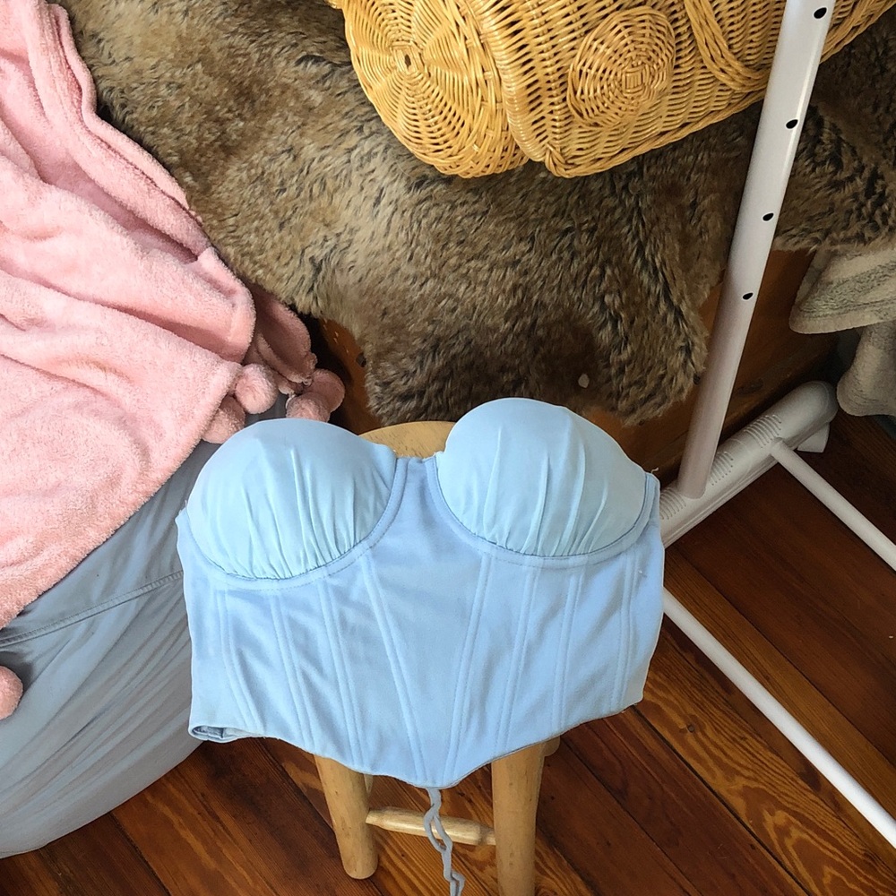 Windsor Light Blue Bustier Bra